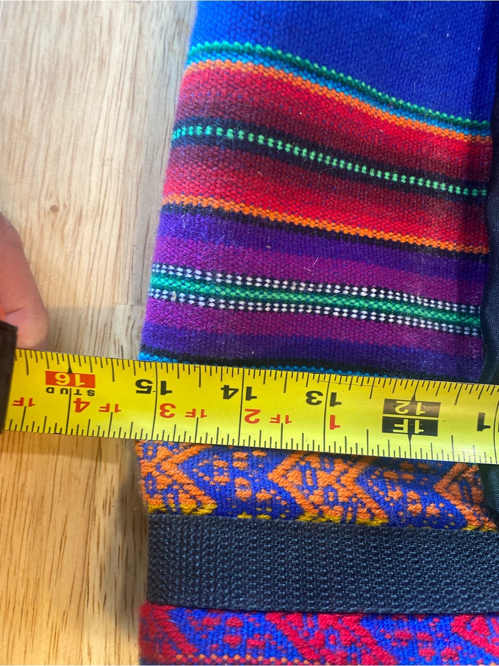 Peruvian Handwoven Multicolor Travel Duffel Bag - Artisan Design - Picture 8 of 8